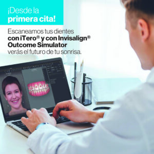Ortodoncista con Escáner y simulación de Invisalign