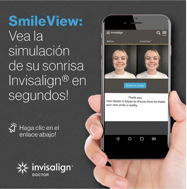 Paciente utilizando Invisalign Smile View